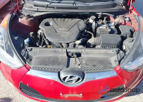 2012 Hyundai Veloster Base W/Red/Black from USA, damaged, VIN KMHTC6AD5CU023162